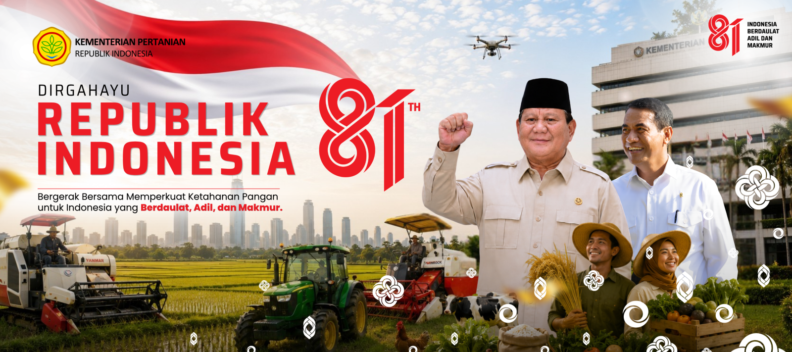 Spanduk Agustus Kementan 81