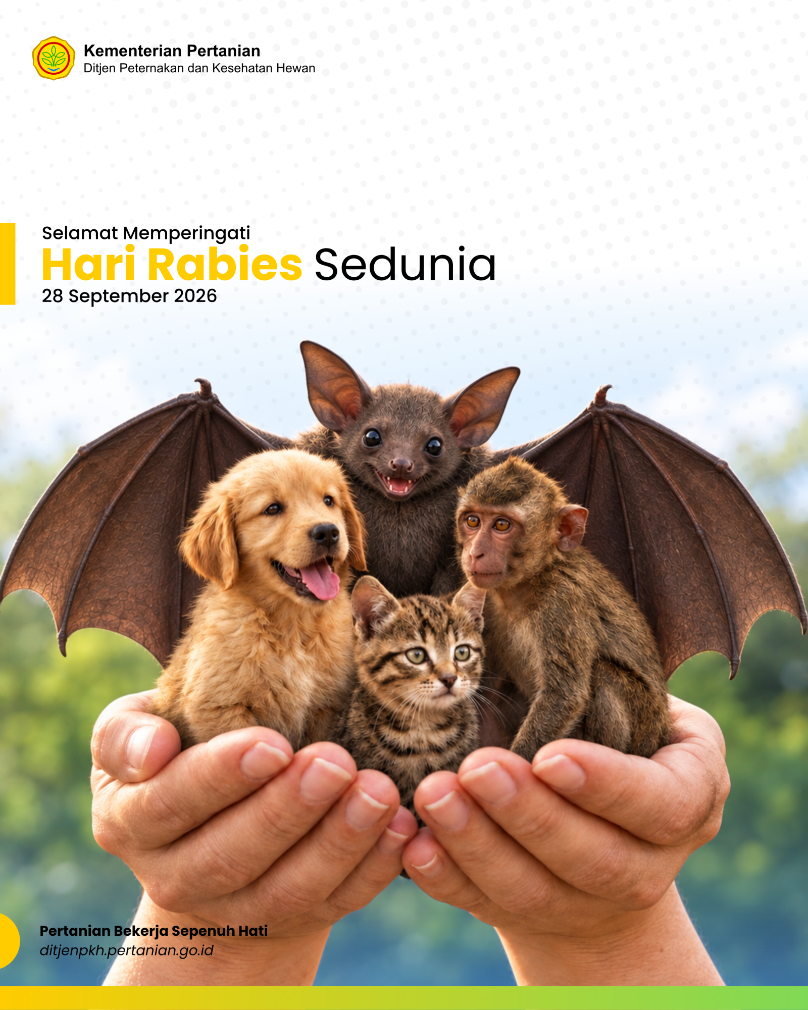 Peringatan Hari Rabies Sedunia World Rabies Day pada tanggal 28 September 2026 di Jakarta
