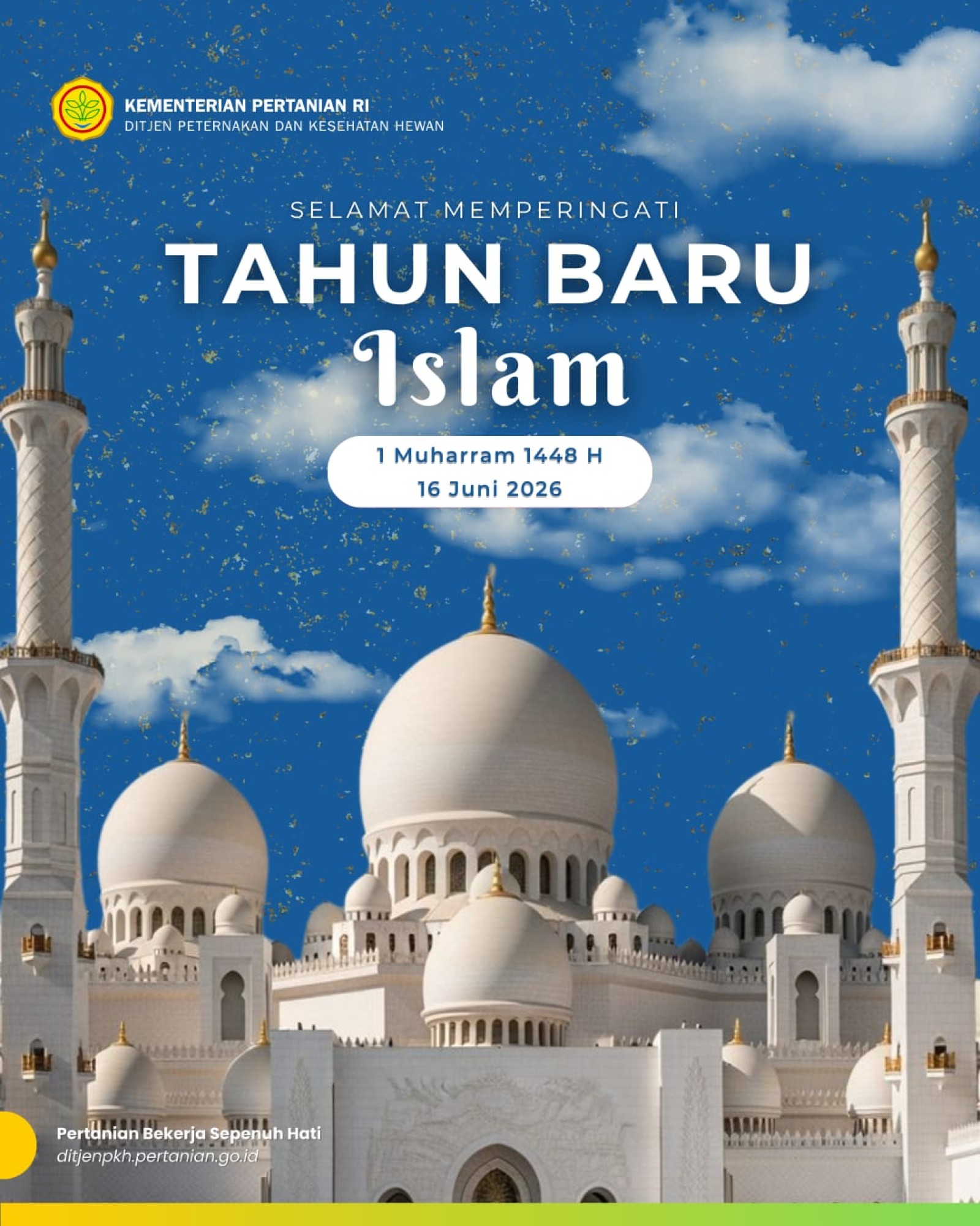 1 Muharam Tahun Baru Islam 1448 Hijriah pada tanggal 16 Juni 2026 di Jakarta
