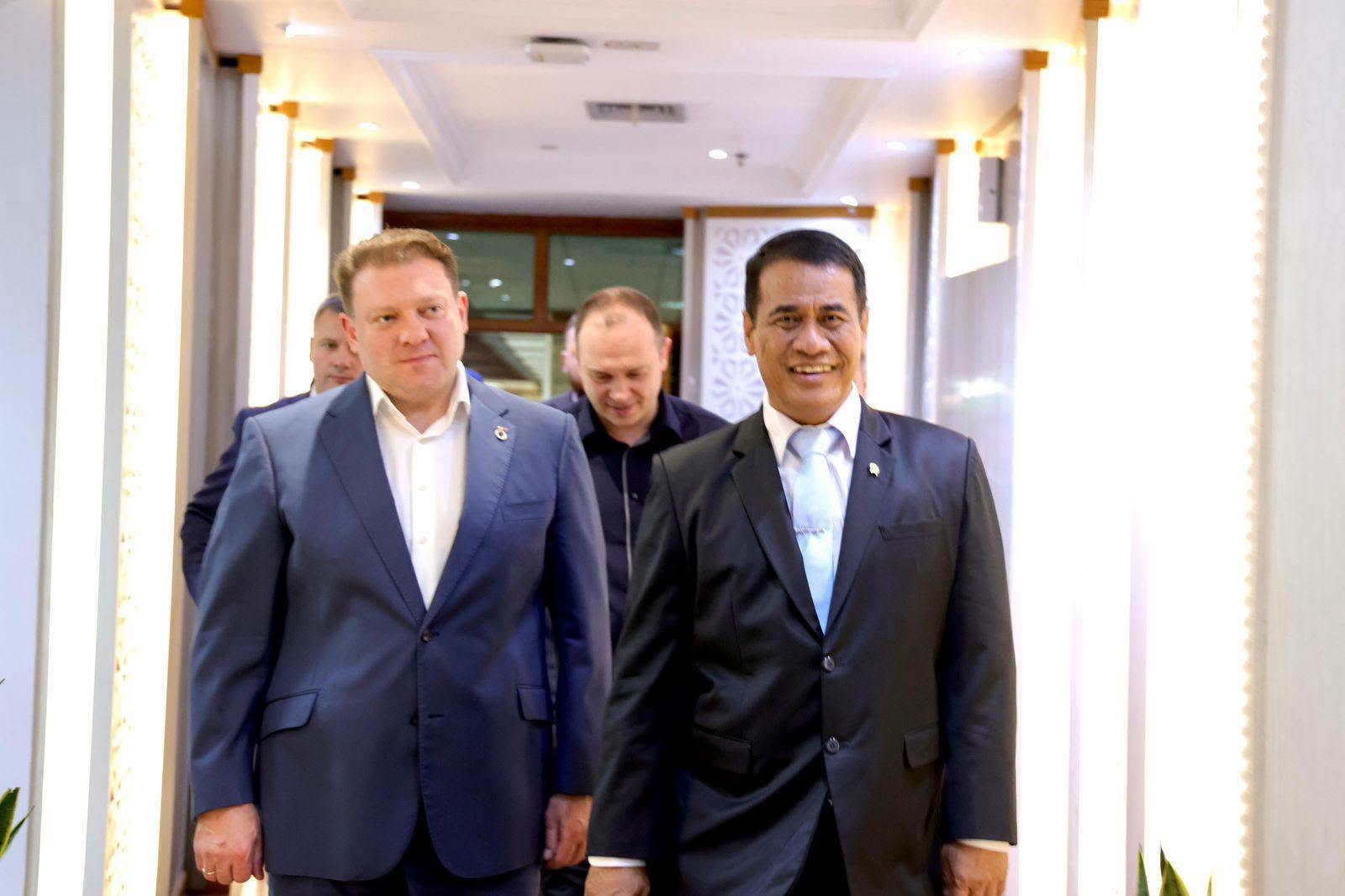 Mentan Amran Sambut Hangat Putra Presiden Belarus, Perkuat Hubungan Strategis