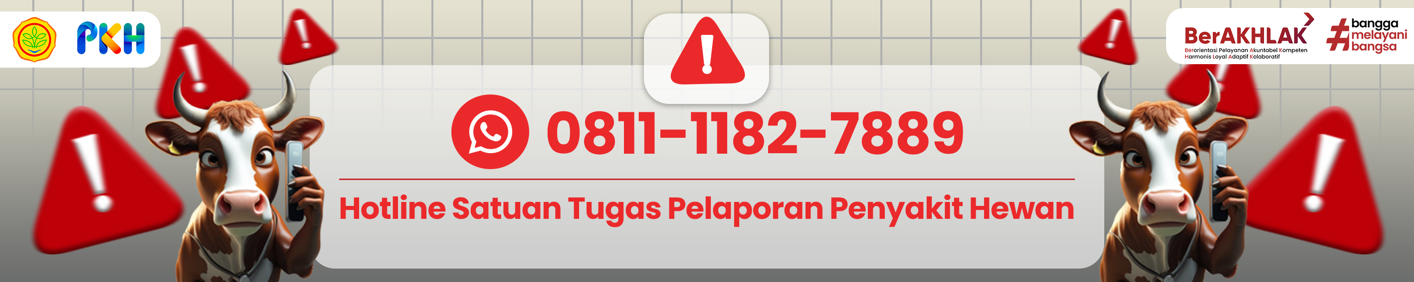 Hotline Satuan Tugas Pelaporan Penyakit Hewan